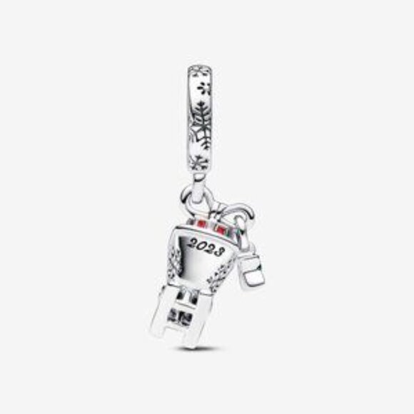 Christmas Sleigh 2023 Dangle Charm - Picture 4 of 5